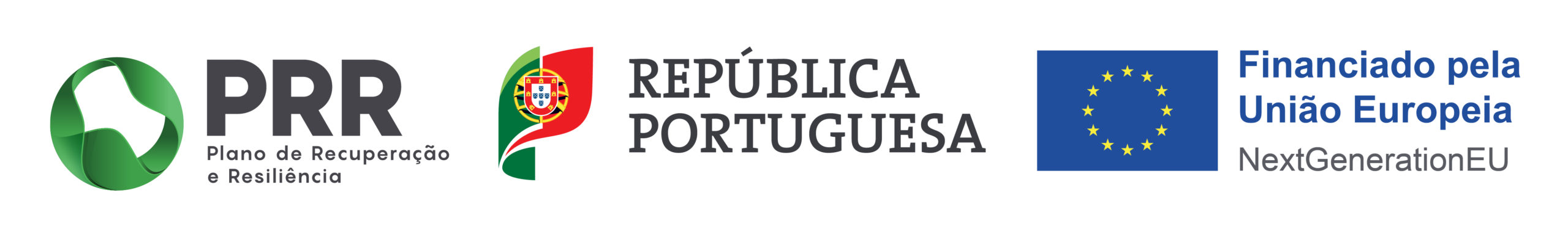 PRR, República Portuguesa and European Union NextGenerationEU funding logos