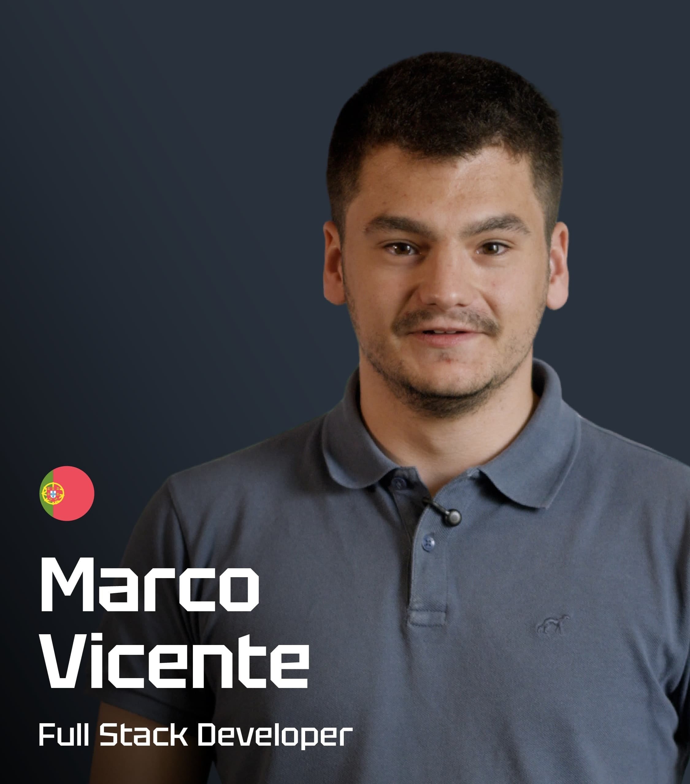 Marco Vicente — team portrait and role